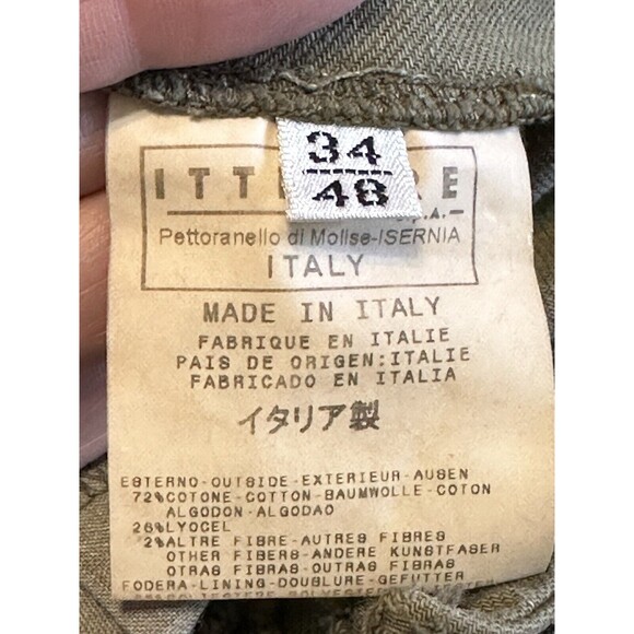 Versace Women’s Sz 34-48 Couture Vintage Jeans Khaki Straight Leg Ittierre Italy - Picture 16 of 16